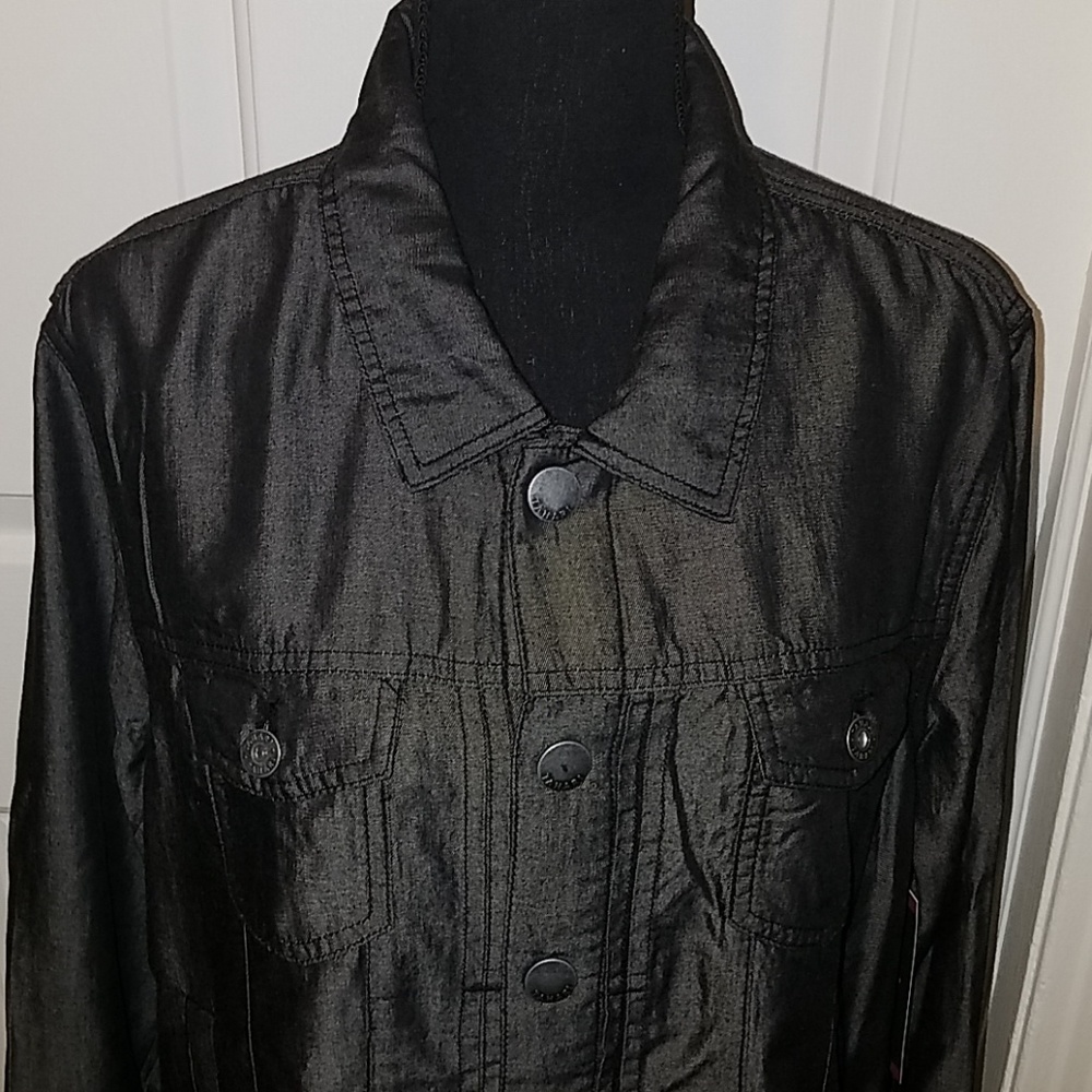 Tahari Black light weight jacket Size XL - Picture 2 of 7